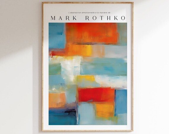 Mark Rothko Birthday Gift Idea Museum Poster