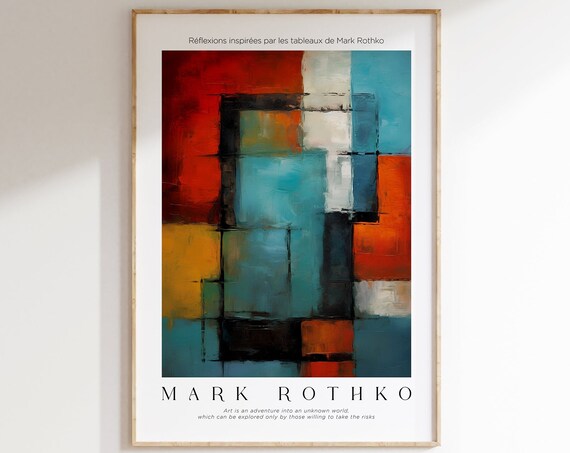 Mark Rothko Birthday Gift Idea Poster Print