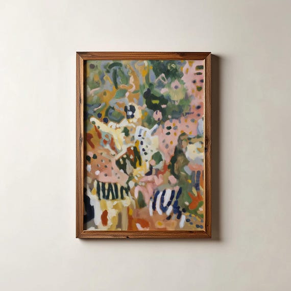 Pastel Abstract Texture - Modern Painting Print