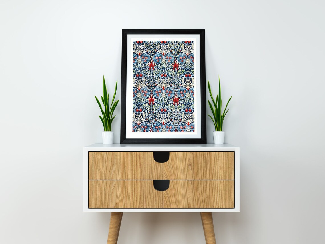 William Morris Snakeshead Pattern Art Print - Image 3