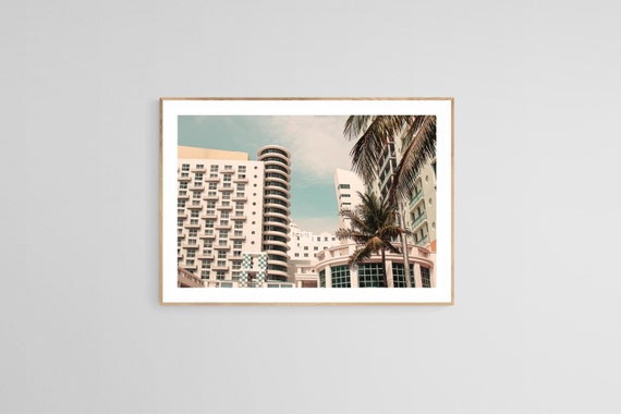 Miami Beach Photograph, Coastal Architecture Art