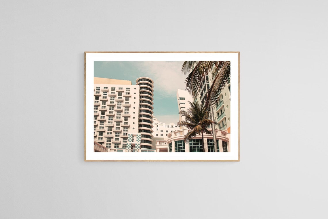 Miami Beach Photograph, Coastal Architecture Art