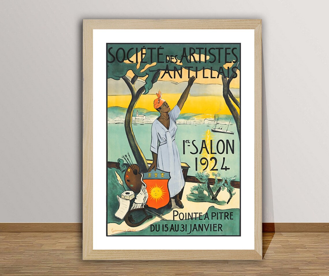 Societe Des Artistes Antillais Vintage Travel Poster