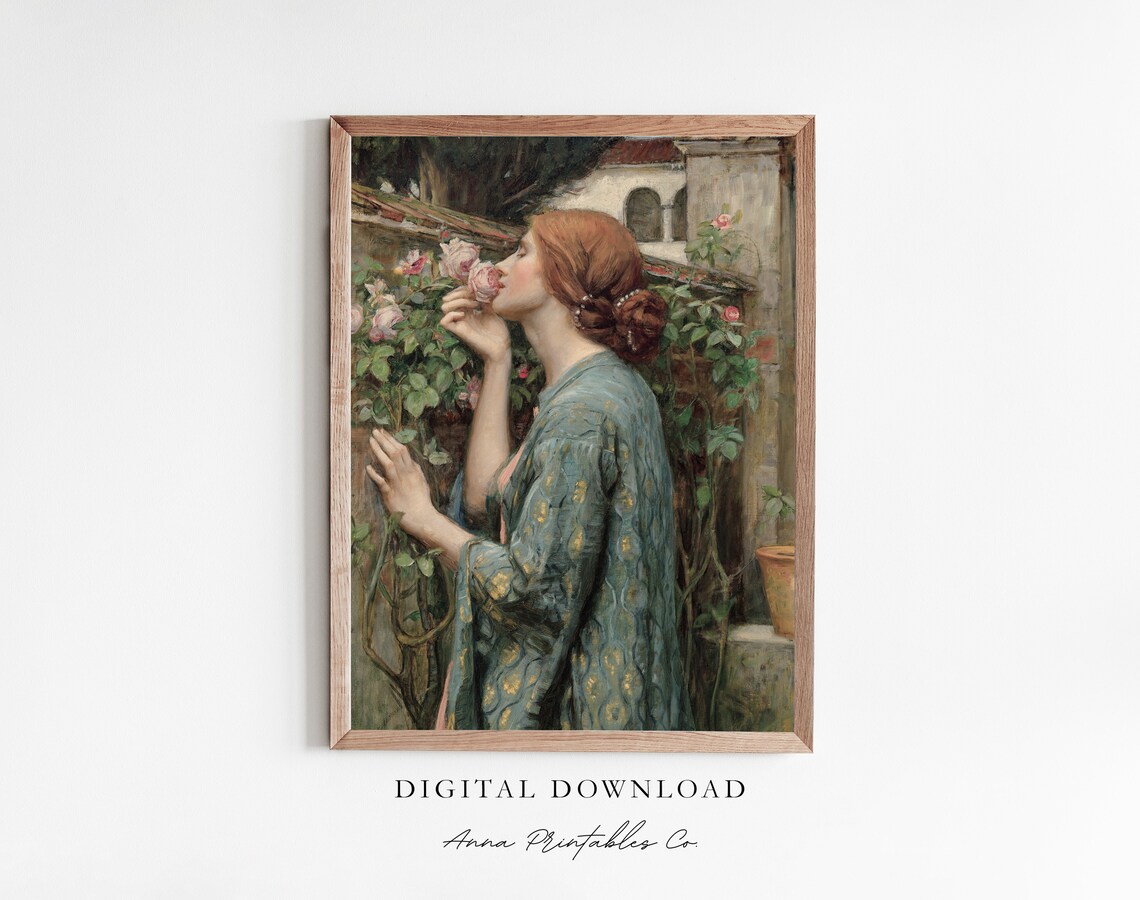 The Soul of the Rose, Vintage Waterhouse Art Print