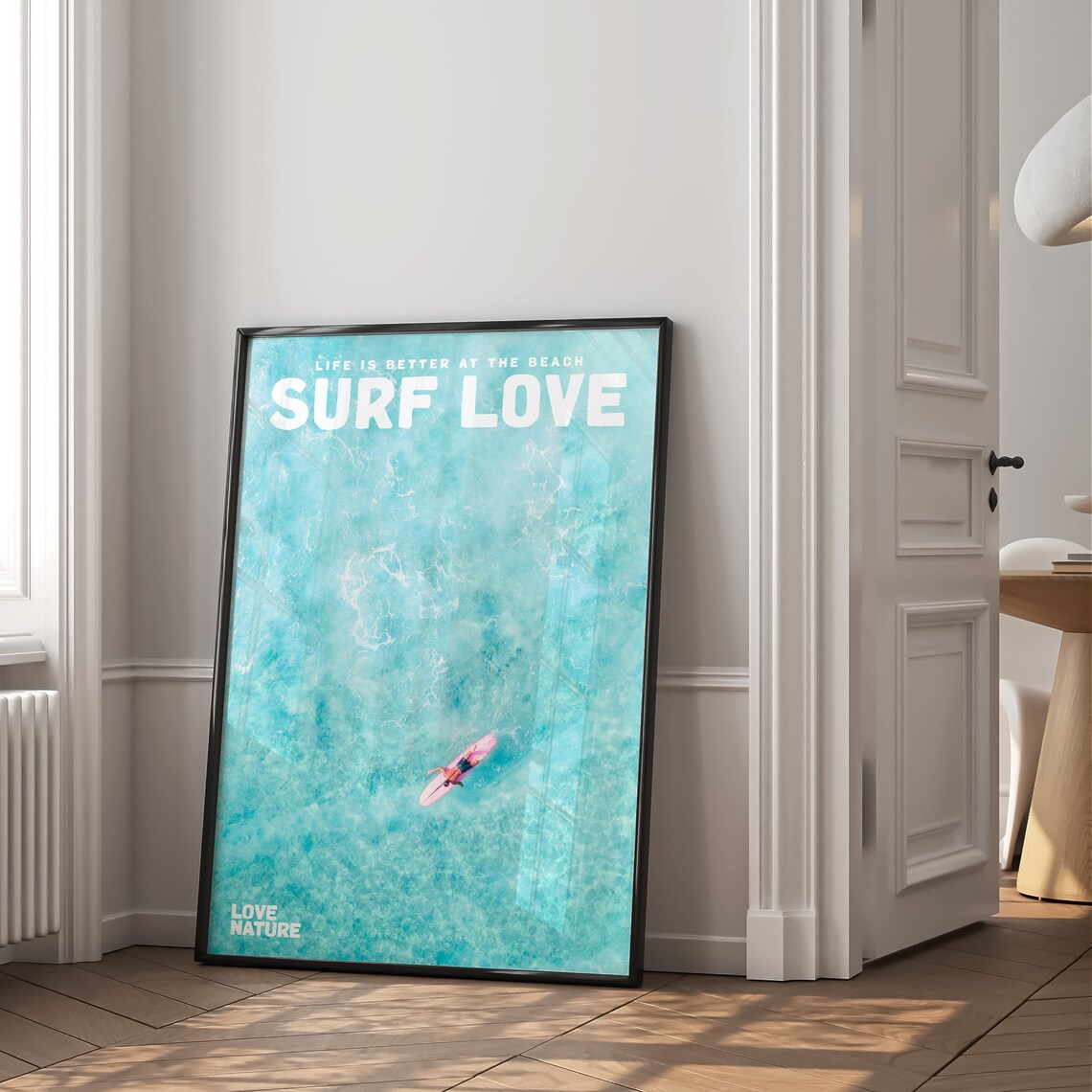 Aerial Surf Poster Surf Love Movie Poster And Magazine Cover Style Print Surf Wall Art Surfer Posters Aesthetic Surfer Gift Surfing Photo - Image 2