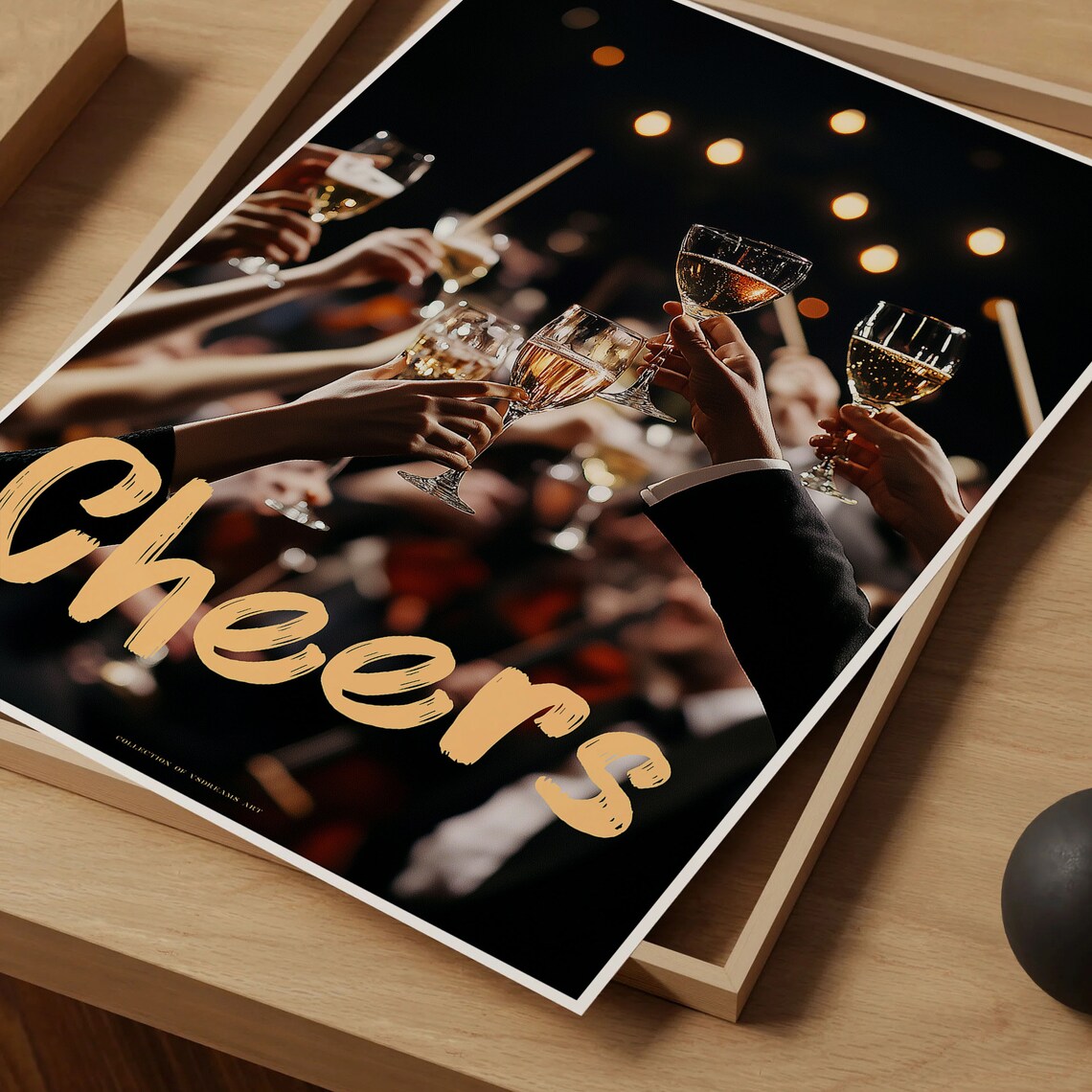 Cheers Cocktail Poster, Bar Cart Decor Art Print - Image 4
