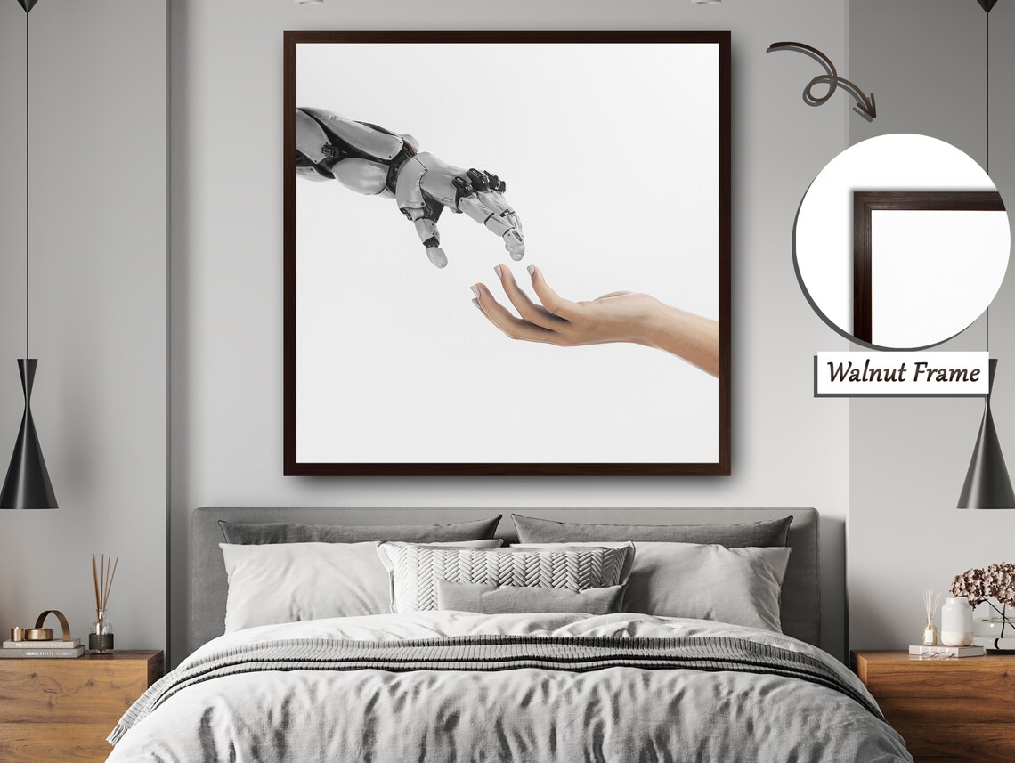 The Union Of People And Machine, Collaboration Art Print