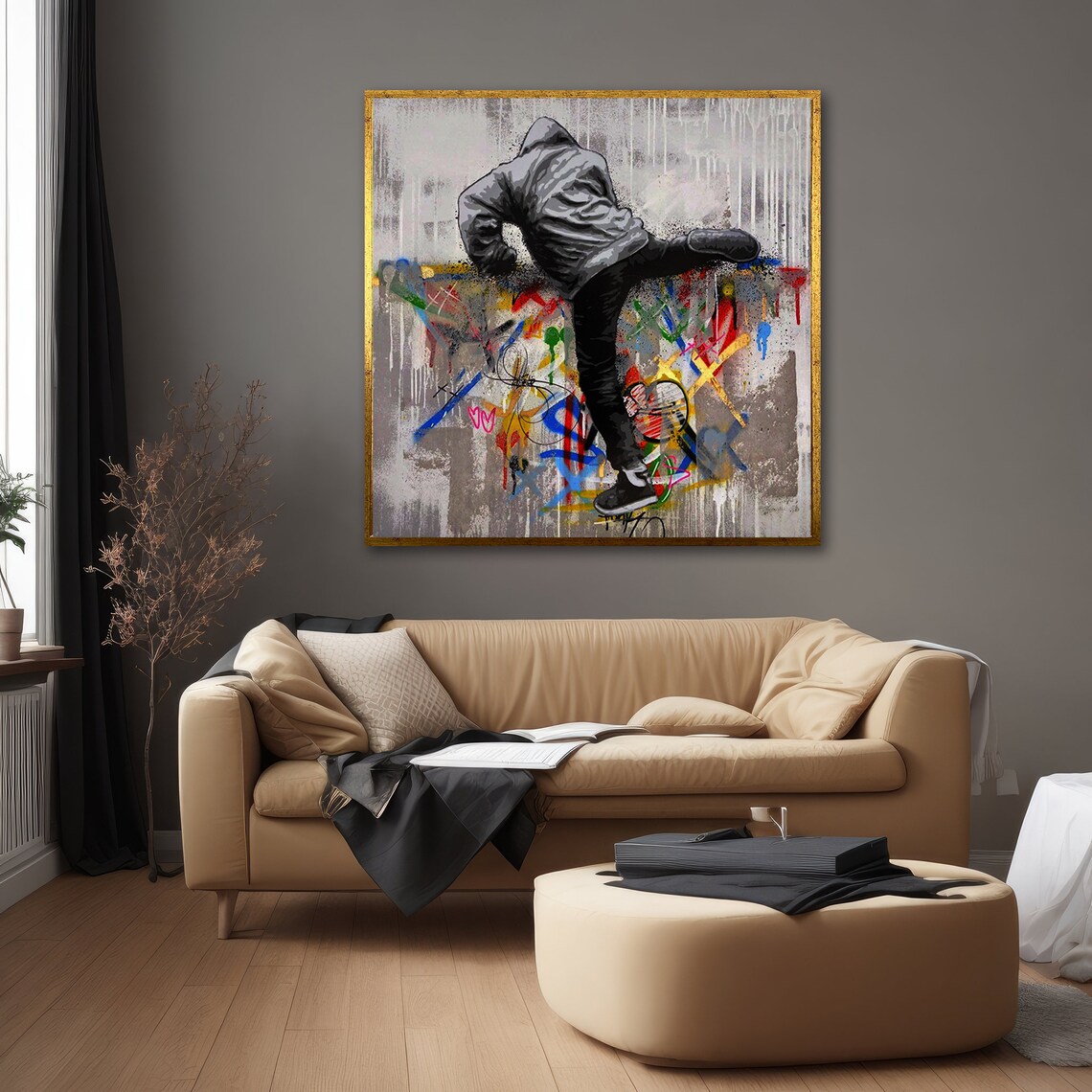 Dynamic Graffiti Urban Street Dancer, Unique Gift - Image 5