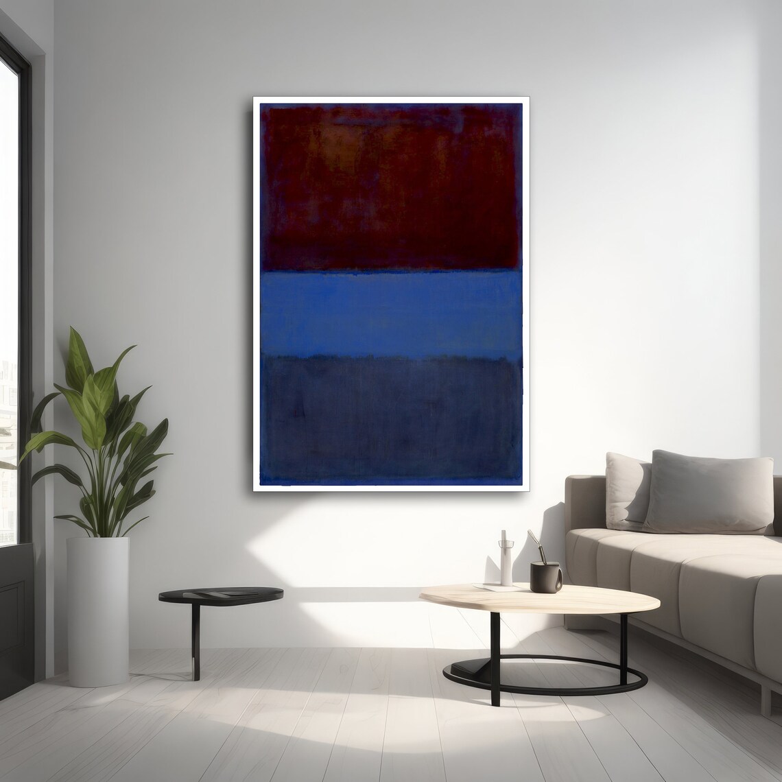 Mark Rothko Royal Red And Blue, Abstract Art Print - Image 3