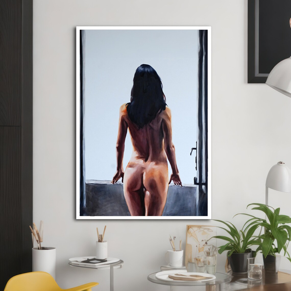 Back View Nude Woman, Sensual Elegant Art - Image 2