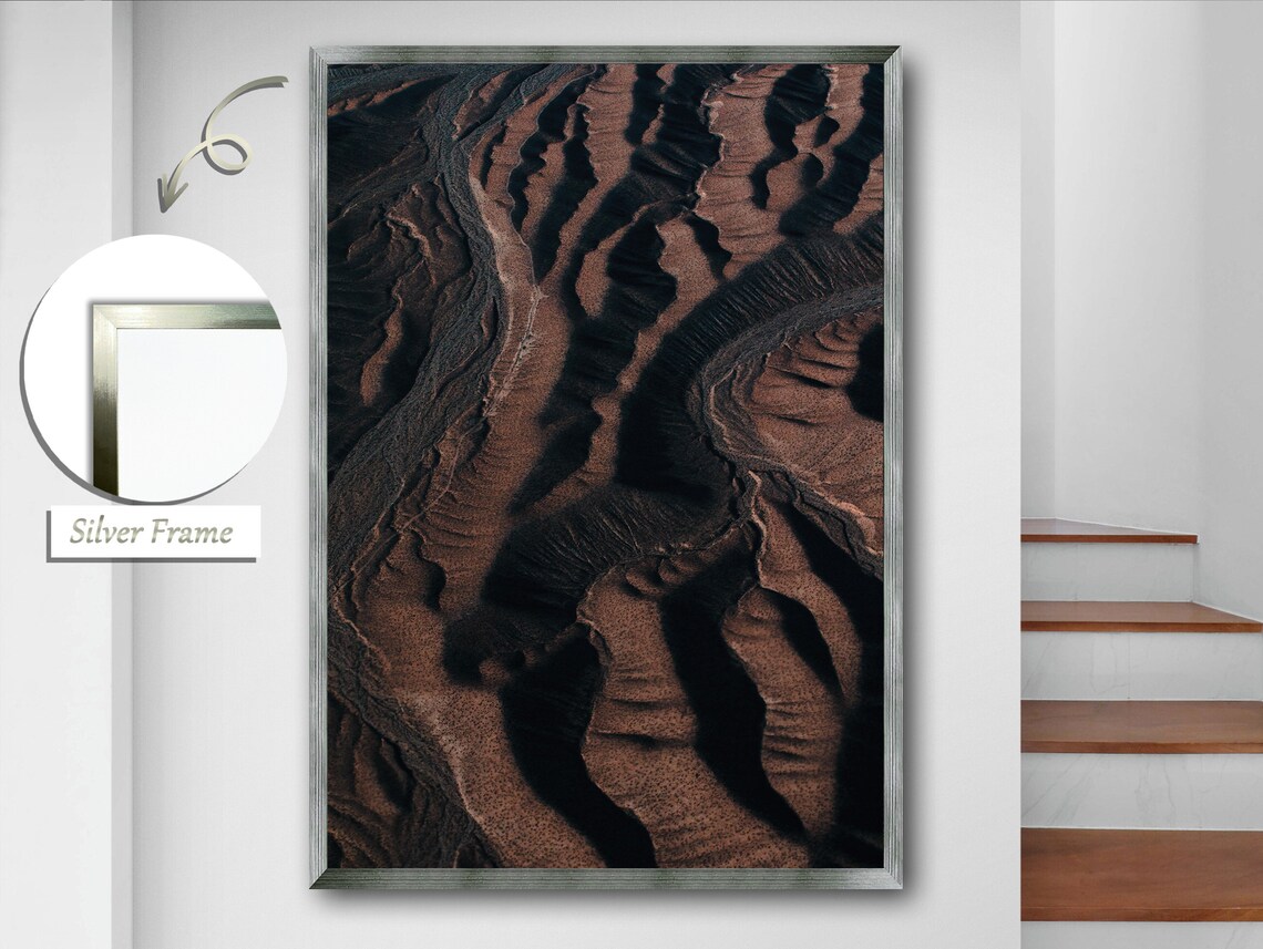 Volcanic Desert Sands, Desert Landscape Art Print - Image 2