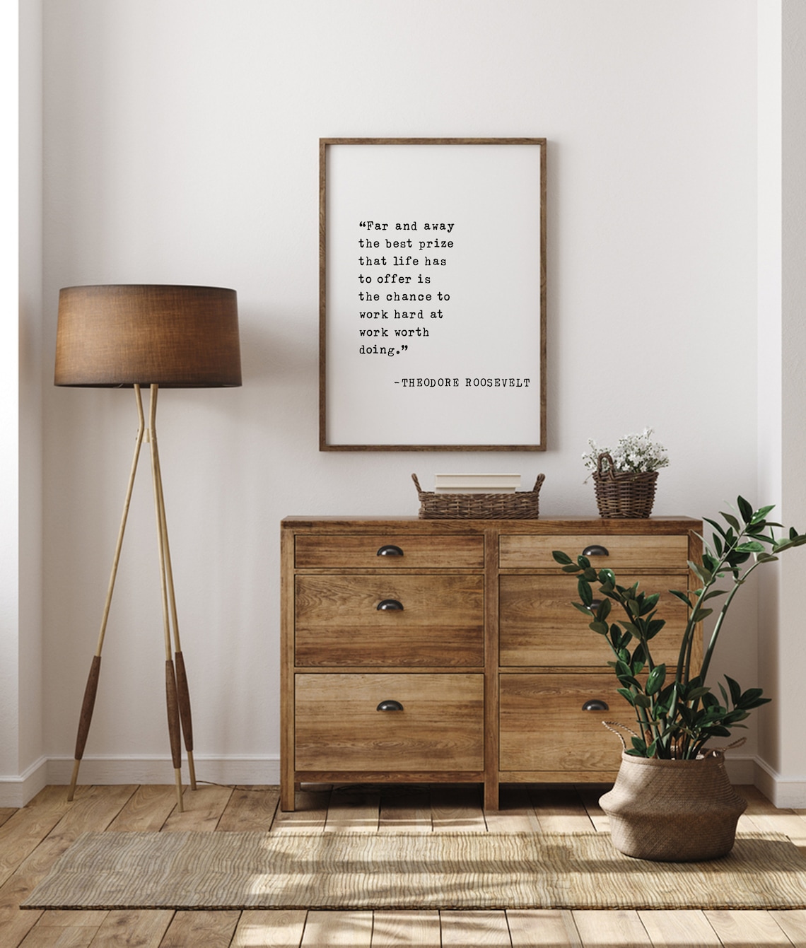 Theodore Roosevelt Quote, Far and Away Office Poster - Image 2