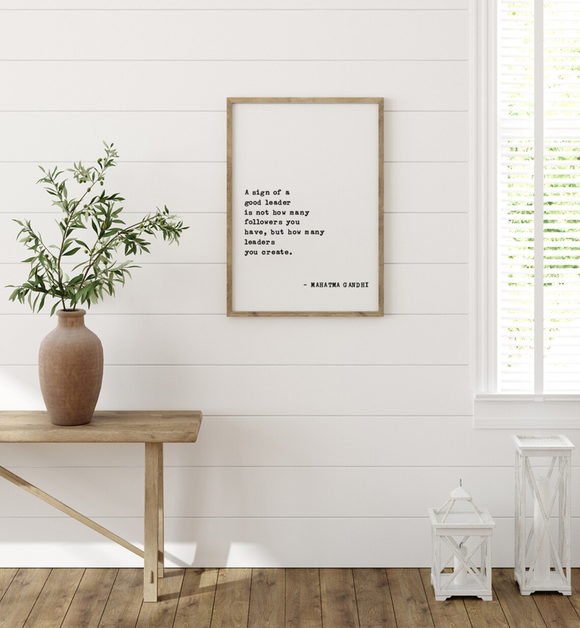 Mahatma Gandhi Quote Leadership Gift for Boss - Image 4