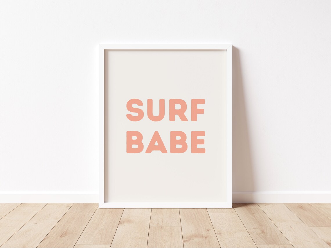 Surf Babe Boho Art Print, Girls Nursery Decor - Image 3