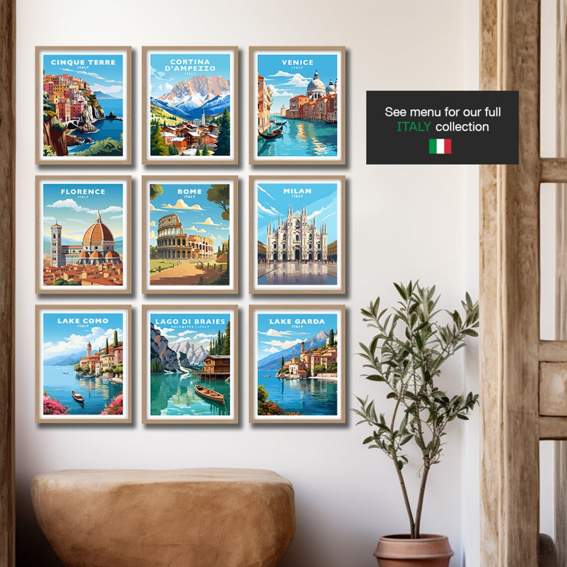 Tre Cime Di Lavaredo, Dolomites Italy Travel Poster - Image 2