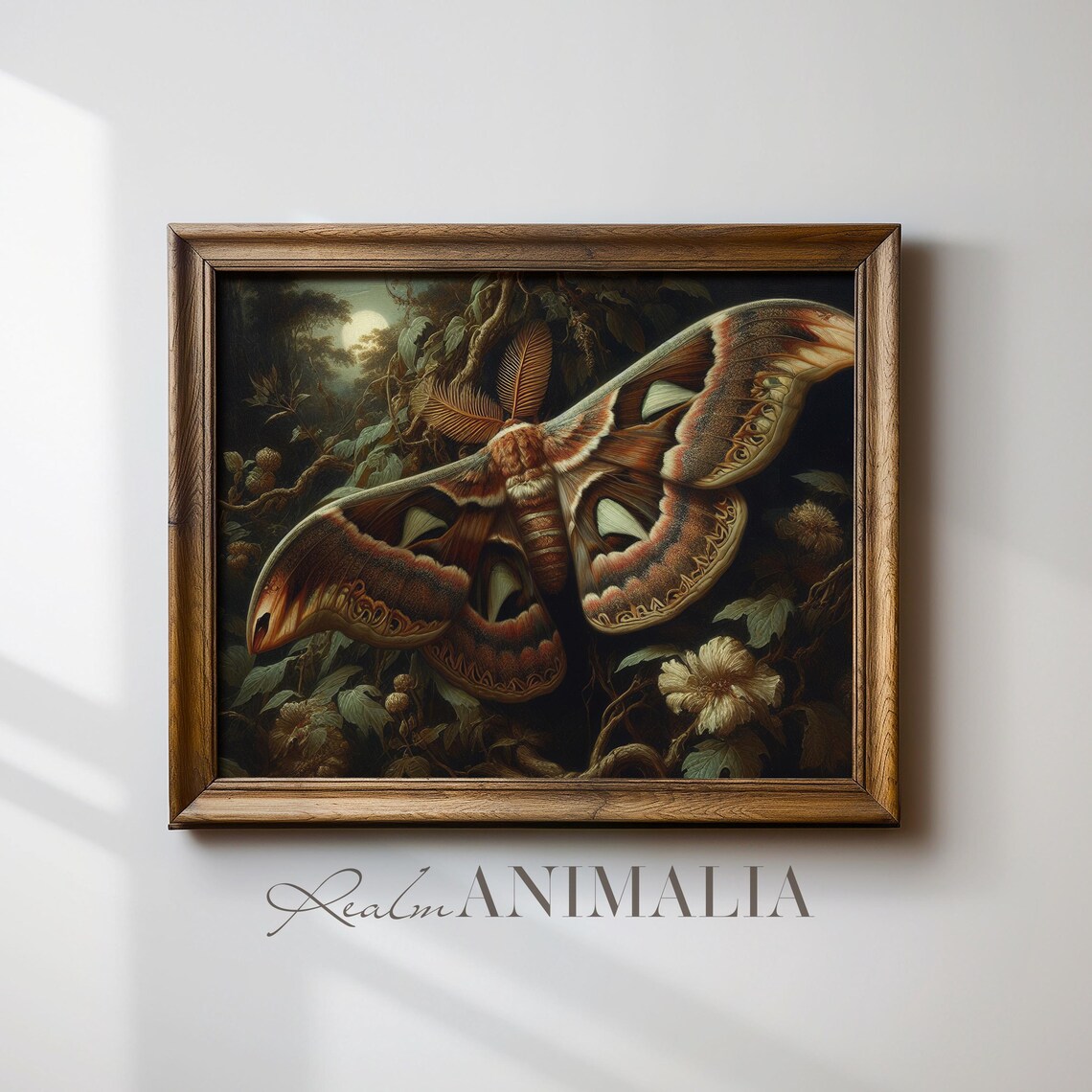 Atlas Moth Vintage Botanical Insect Art Print - Image 4