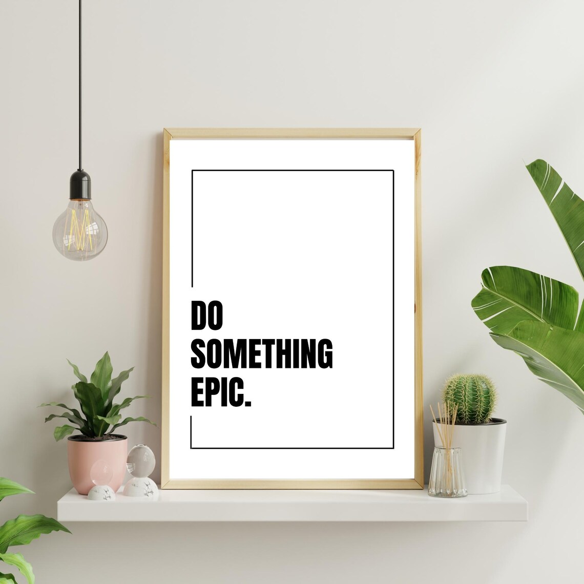 Do Something Epic Wall Art Motivational Quote Print Office Decor Inspirational Poster