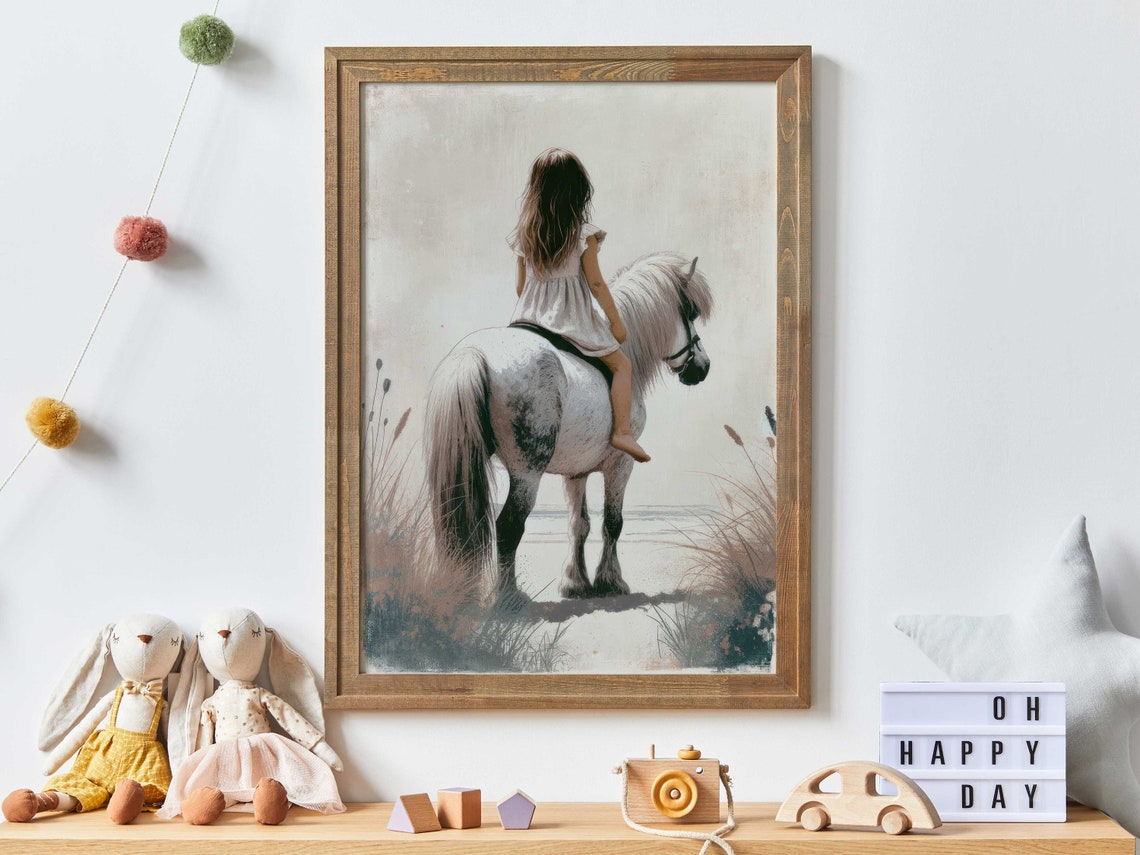Shetland Pony Nursery Decor Art Print