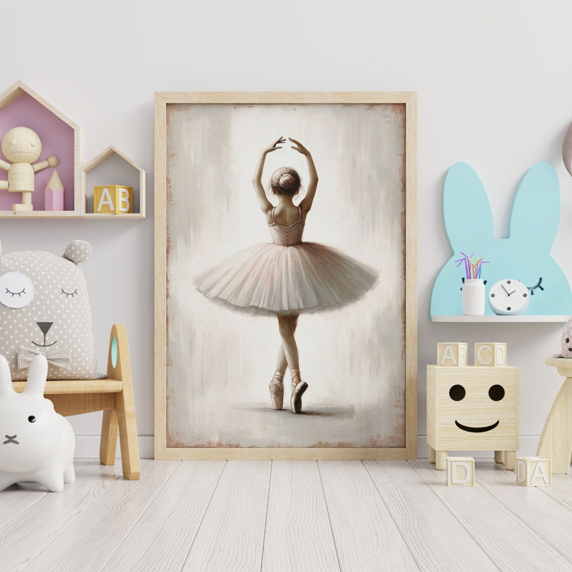 Ballet Nursery Decor, Ballerina Girl Room Art Print - Image 2