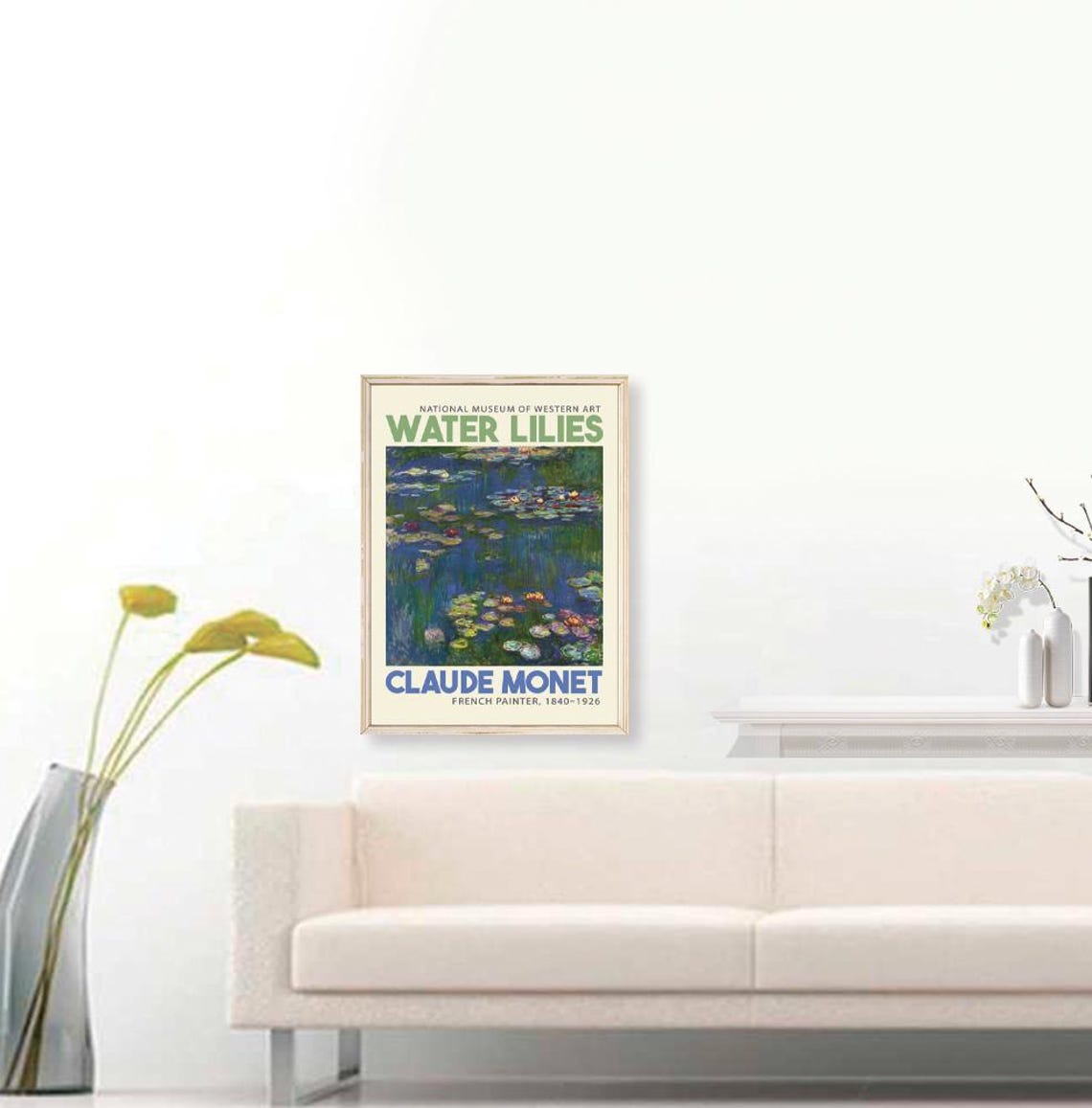 Claude Monet Water Lilies Museum Exhibition Impressionist Art Poster - Image 3