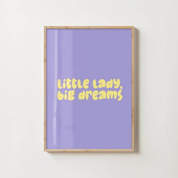 Pastel Motivational Wall Art For Girls Room Poster Playroom Inspirational Decor Girl Nursery Print Positive Quote Kids