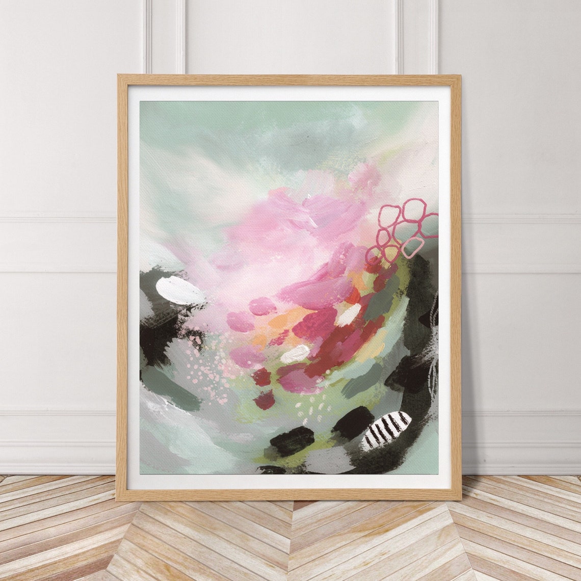 Vintage Abstract Art Print, Contemporary Minimalist