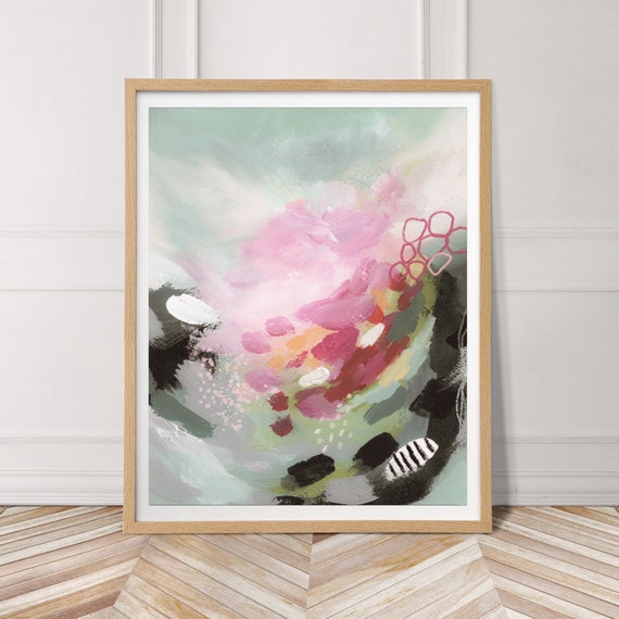 Vintage Abstract Art Print, Contemporary Minimalist