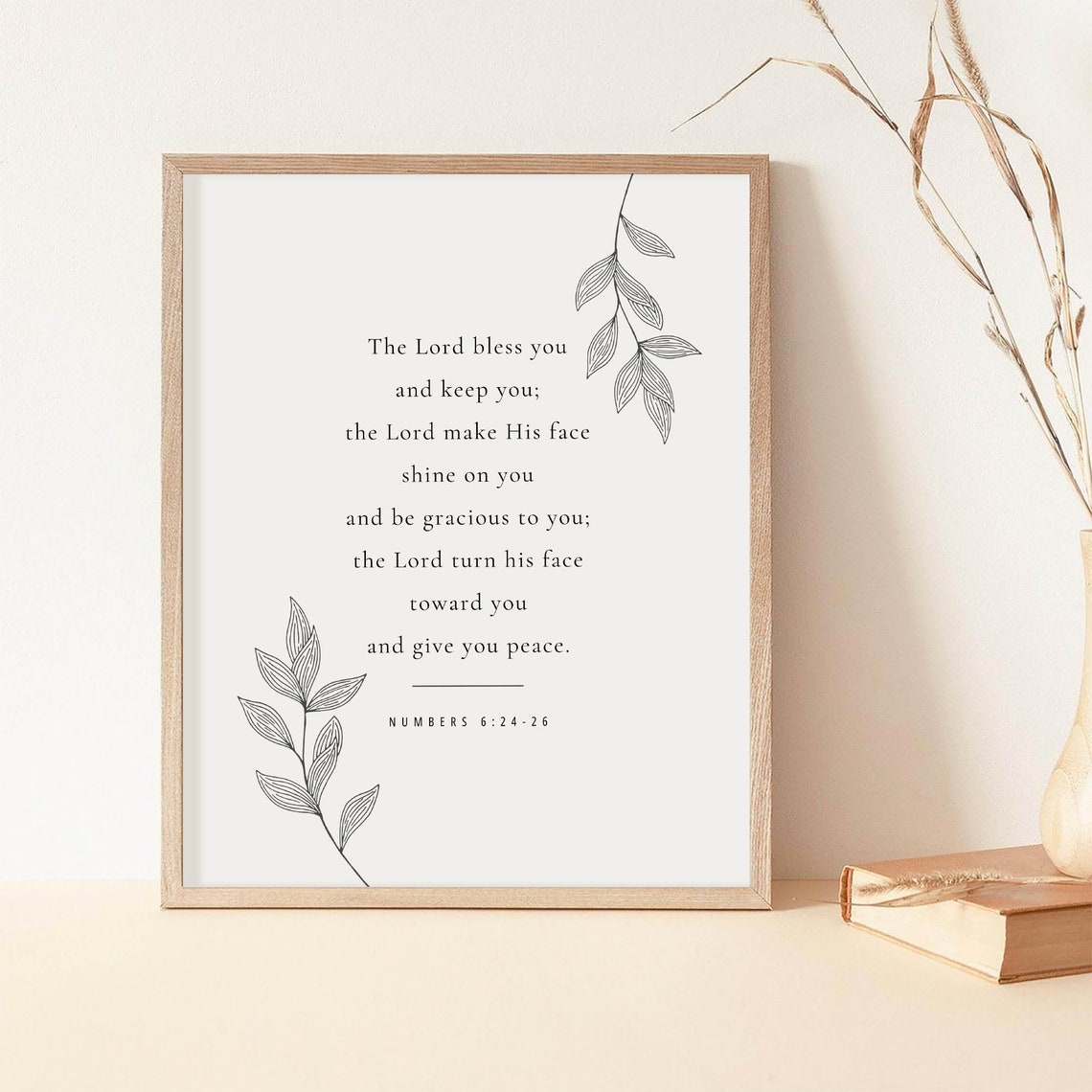 The Lord Bless You Bible Verse Art Print - Image 2