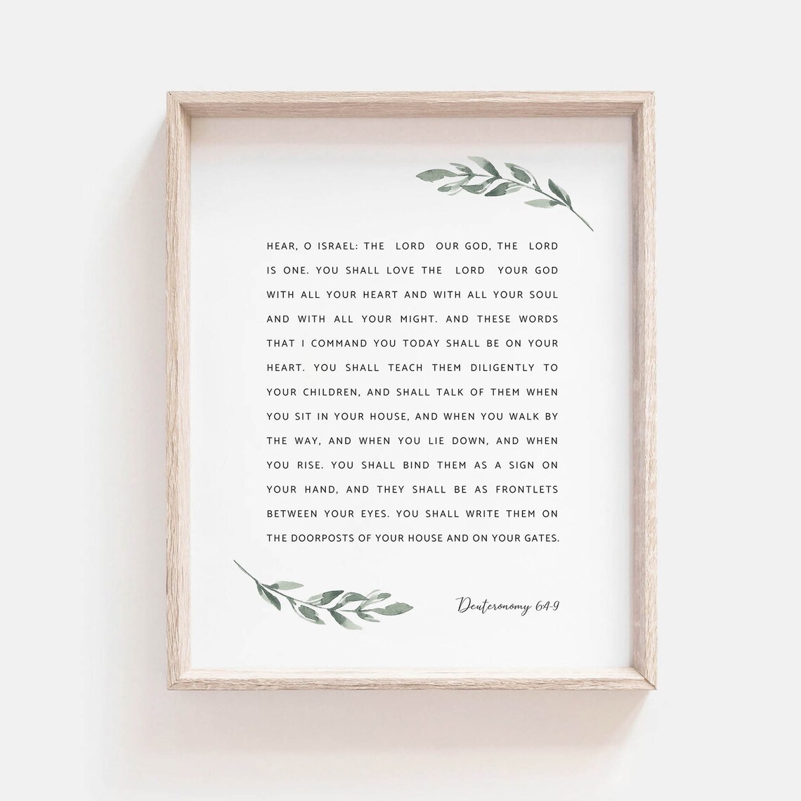 Deuteronomy Scripture Botanical Wall Art Print - Image 2