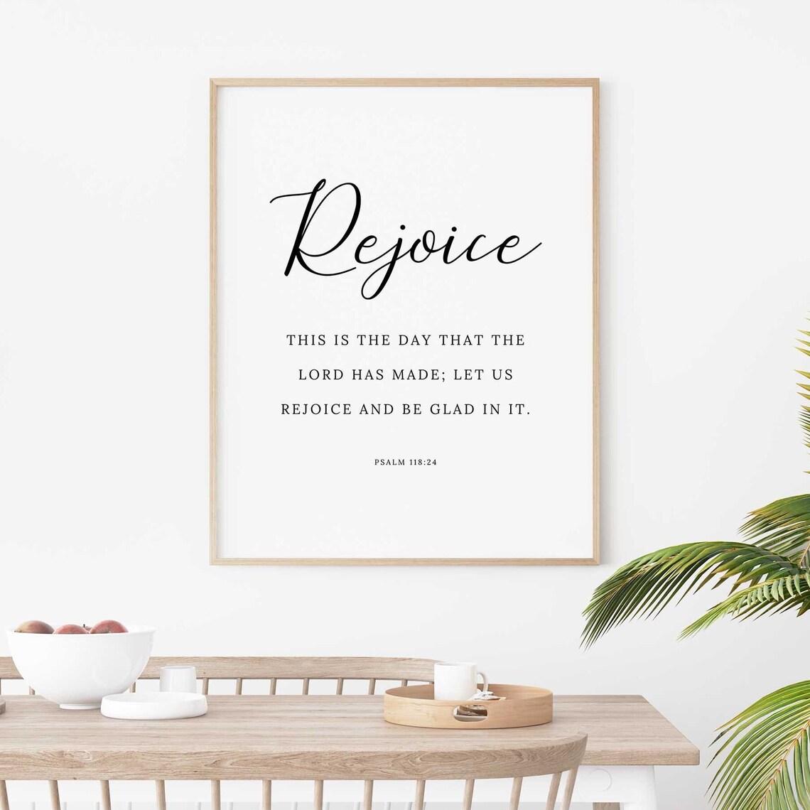 Psalm 118:24 Bible Verse Art Print, Christian Decor - Image 2