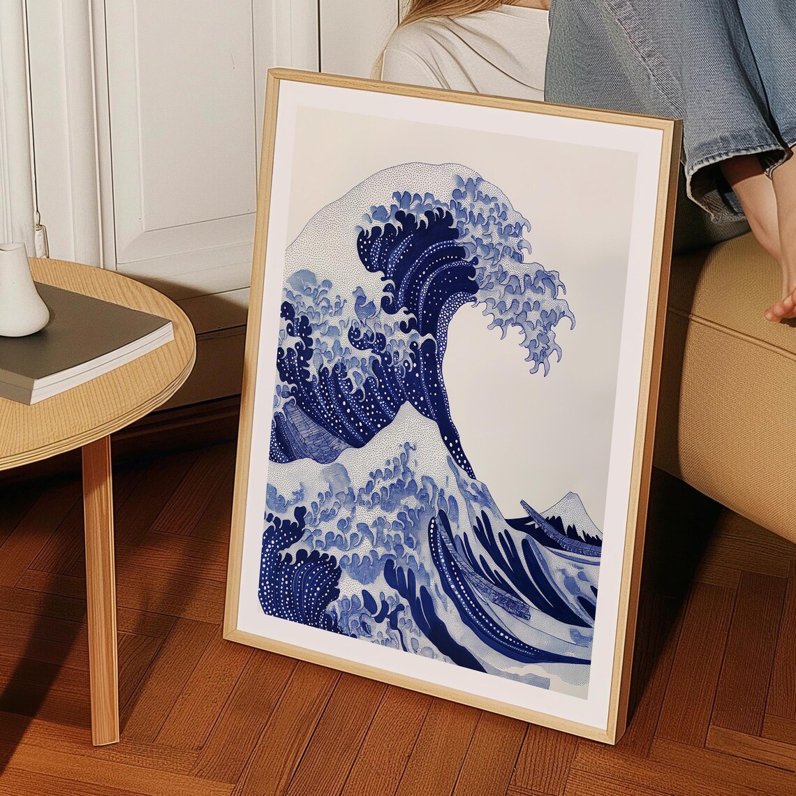The Great Wave Off Kanagawa Hokusai Japanese Woodblock Vintage Art Poster - Image 3