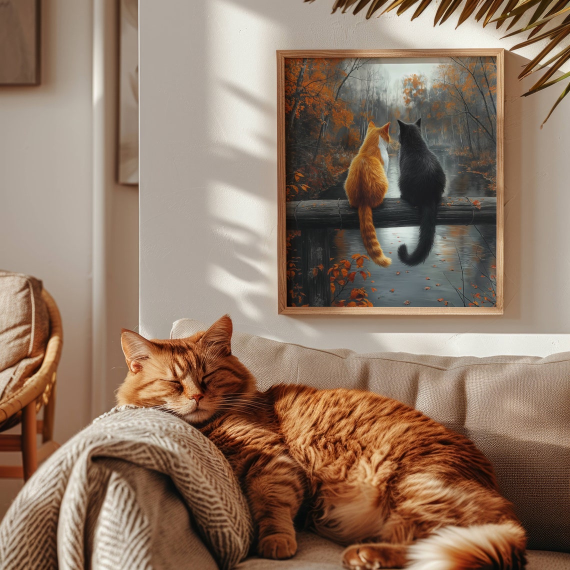 Cats On A Bridge Cat Wall Art - Image 4