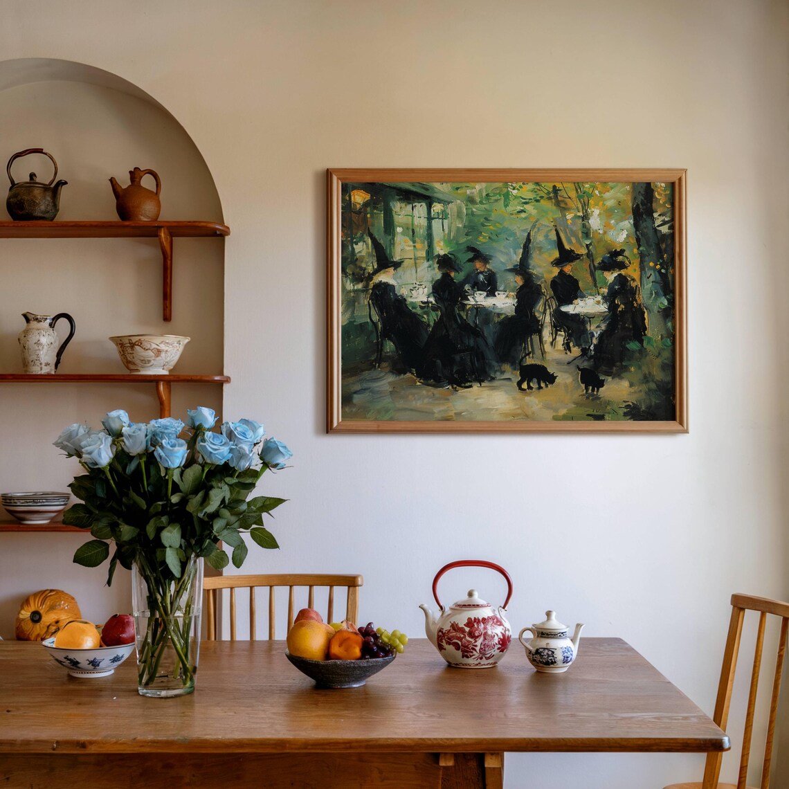 Witch Cafe Halloween Impressionist Witches Art Print - Image 3