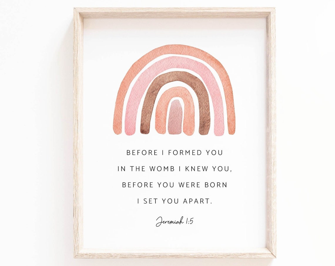 Jeremiah 15 Scripture Art Print, Nursery Decor