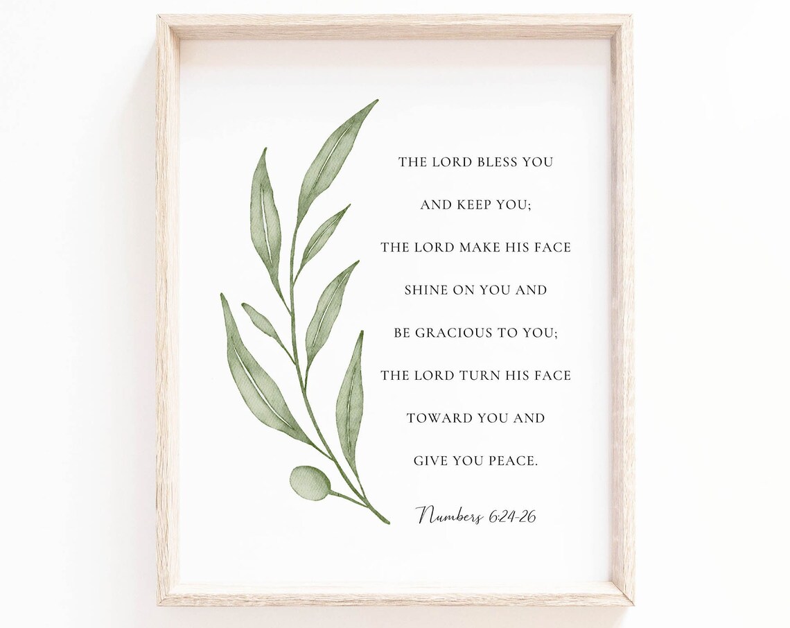 The Blessings Numbers 624-26 Bible Verse, Botanical