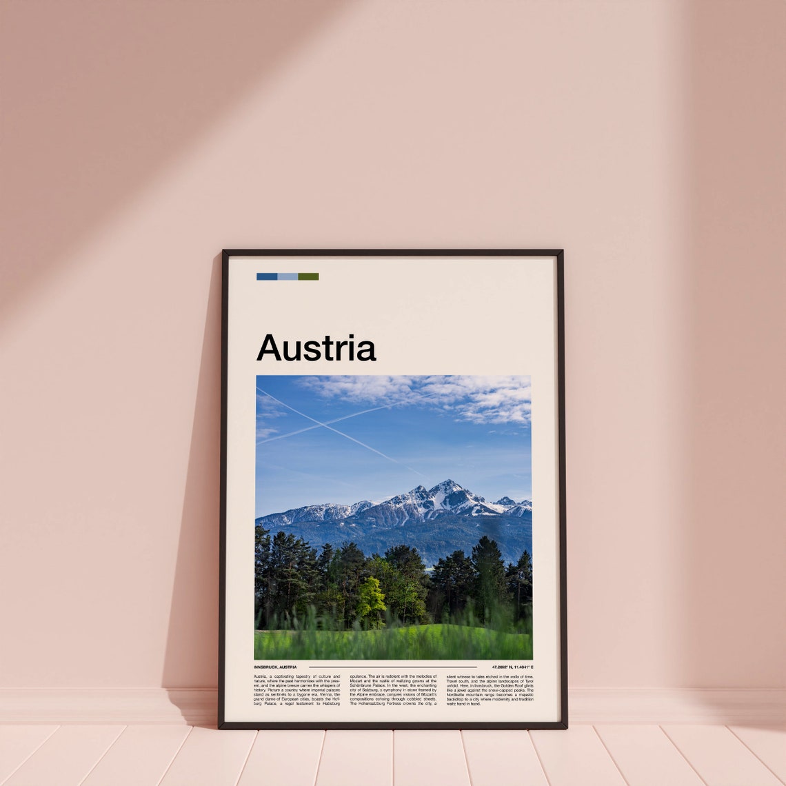 Innsbruck Austria Nordkette Mountain Range Alpine Meadow Poster - Image 4