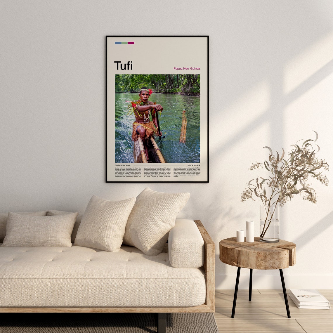 Tufi Print Papua New Guinea Poster Tufi Wall Art Tufi Art Print Tufi Photo Papua New Guinea Gifts - Image 2