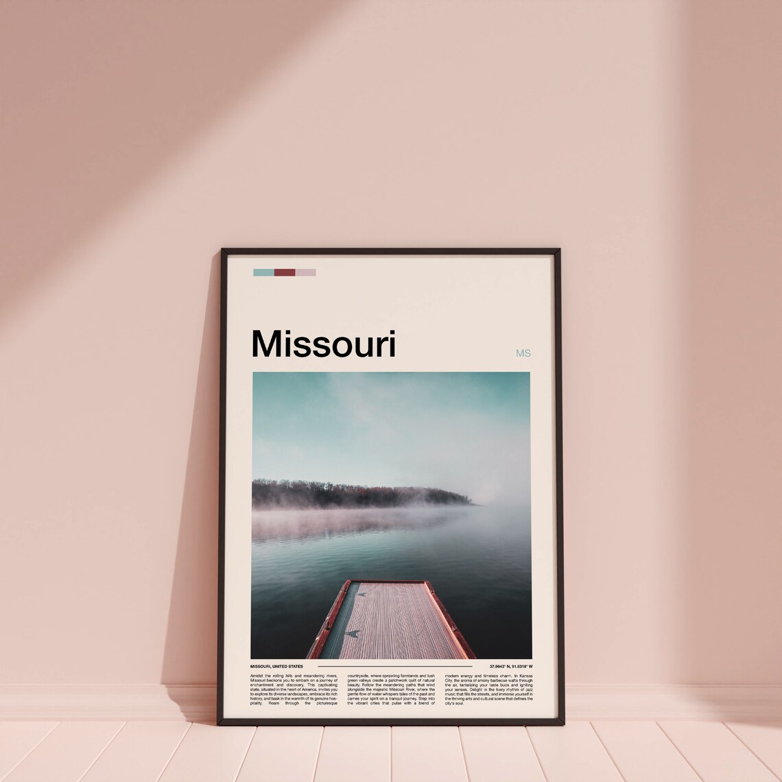 Missouri Print Missouri Poster Missouri Wall Art Missouri Art Print Missouri Photo - Image 4