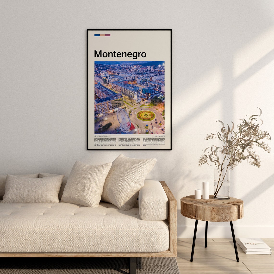 Montenegro Print Montenegro Poster Montenegro Wall Art Montenegro Art Print Montenegro Gifts Travel Poster Traveler Gifts - Image 3