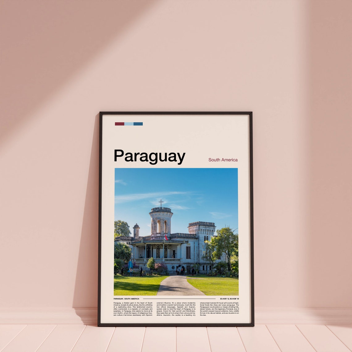 Paraguay Print Paraguay Poster Paraguay Wall Art Paraguay Art Print Paraguay Photo Paraguay Gifts Travel Poster Traveler Gifts - Image 4