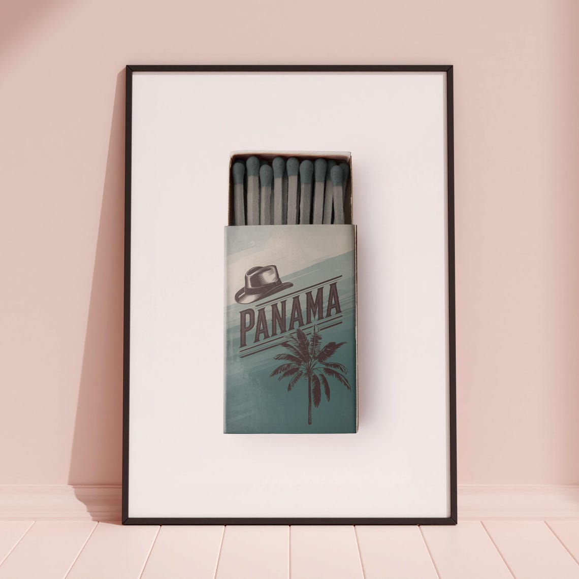 Panama Matchbox Print Panama Print Panama Poster Panama Wall Art Panama Art Print Panama Gifts - Image 3