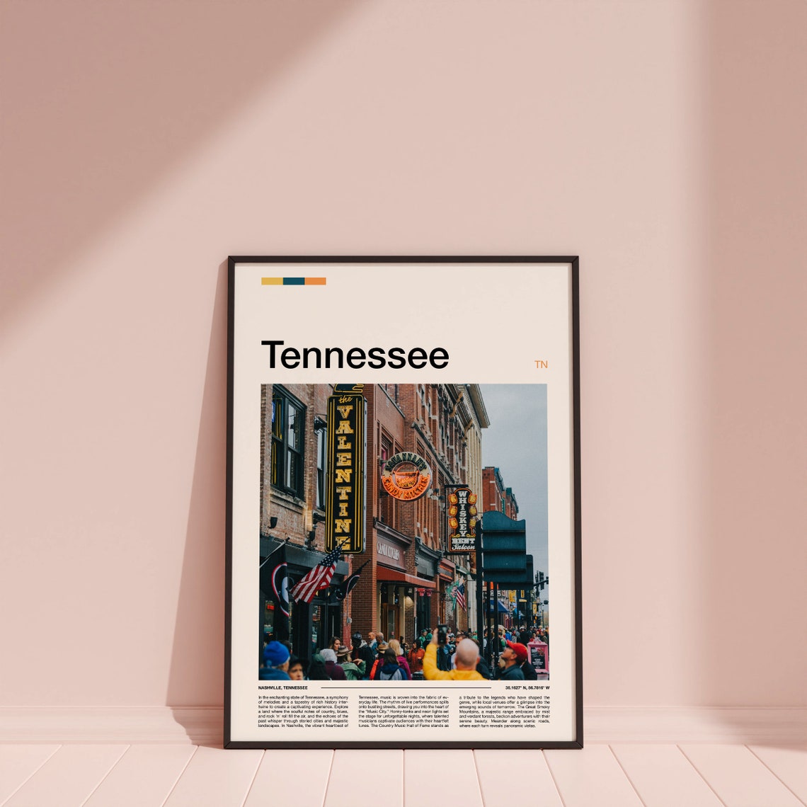 Tennessee Nashville Broadway Neon Signs Honky Tonk Street Poster - Image 4