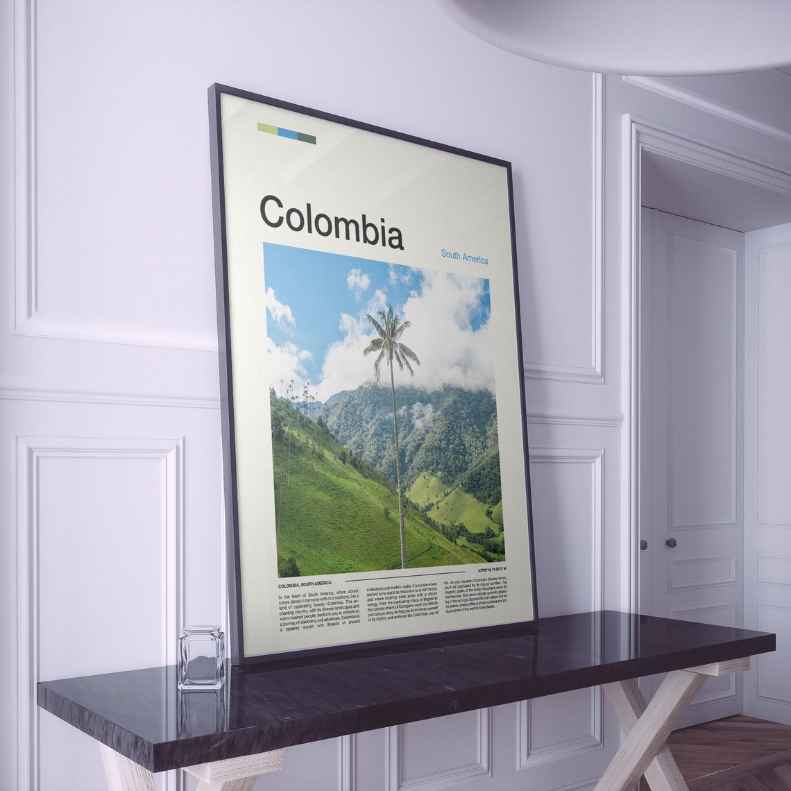 Colombia Cocora Valley Wax Palms Andes Mountain Green Poster - Image 2