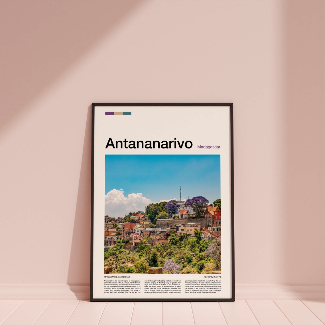 Antananarivo Print Madagascar Print Antananarivo Poster Antananarivo Wall Art Antananarivo Art Print Antananarivo Photo - Image 4