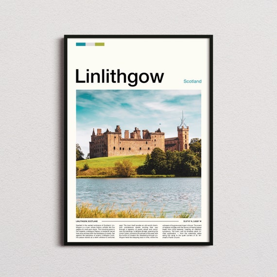 Linlithgow Print Linlithgow Poster Linlithgow Wall Art Linlithgow Palace Art Print Linlithgow Photo Linlithgow Palace Print
