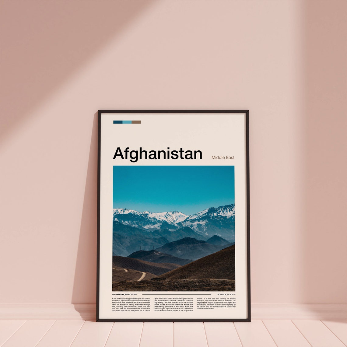 Afghanistan Print Afghanistan Poster Afghanistan Wall Art Afghanistan Art Print Afghanistan Photo Traveler Gifts Travel Poster - Image 4