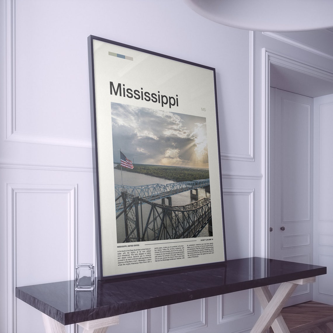 Mississippi Print Mississippi Poster Mississippi Wall Art Mississippi Art Print Mississippi Photo - Image 2