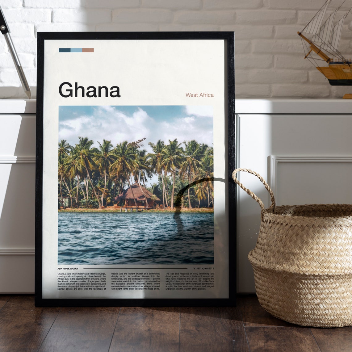 Ghana Print Ghana Poster Ghana Wall Art Ghana Art Print Ghana Photo Travel Poster Traveler Christmas Gift - Image 5