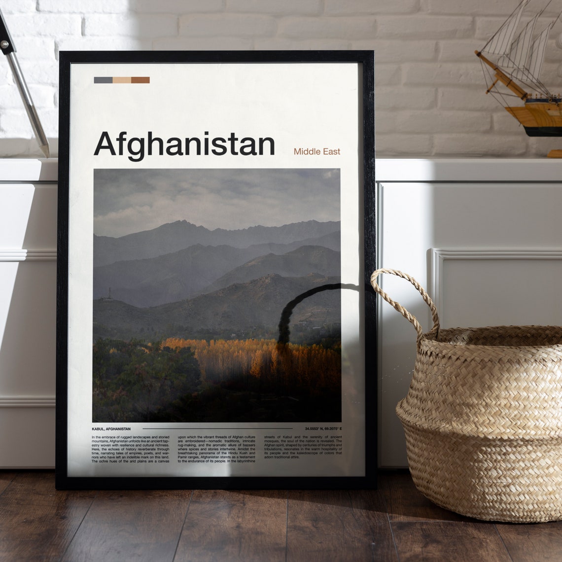 Afghanistan Print Afghanistan Poster Afghanistan Wall Art Afghanistan Art Print Afghanistan Photo Traveler Gifts Travel Poster - Image 5