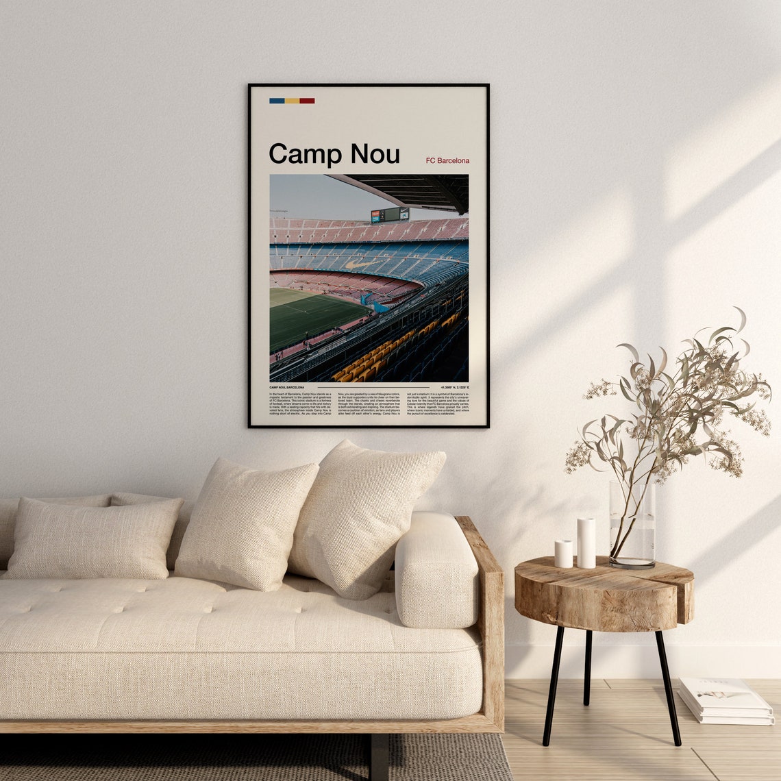 Camp Nou FC Barcelona Stadium Seats Blaugrana Interior View Poster - Image 2
